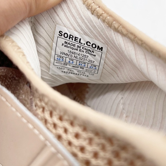 Sorel Kinetic Mesh Cross Strap Hook & Loop Athletic High Top Sneaker Size 10.5 - Picture 10 of 10